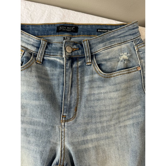 NEW Judy Blue Straight Fit Jean 7/28 High Rise Denim - Picture 2 of 9
